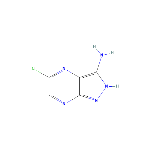 5-chloro-2H-pyrazolo[3,4-b]pyrazin-3-amine (CAS: 1823231-87-3) - Chemical Structure and Molecular Formula 