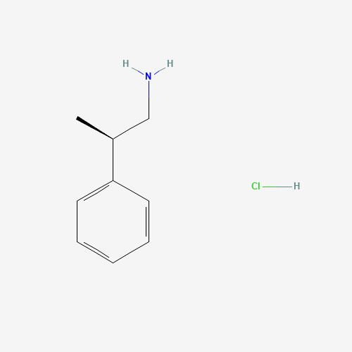 2-phenylpropylamine hydrochloride (CAS: 34298-25-4) - Chemical Structure and Molecular Formula 