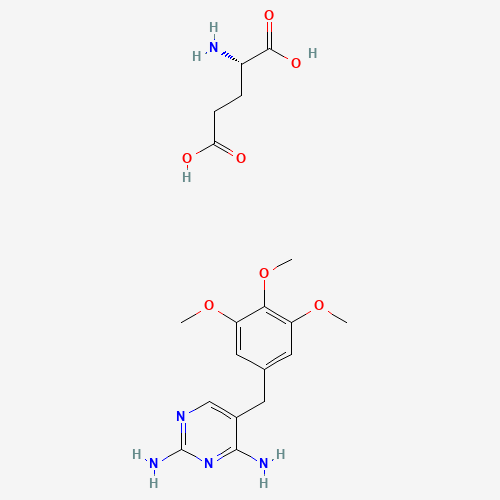 L-Glutamic acid, compound with 5-((3,4,5-trimethoxyphenyl)methyl)pyrimidine-2,4-diamine (1:1) (CAS: 94232-28-7) - Related Chemical Product