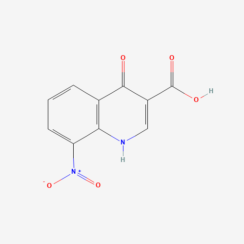 4-hydroxy-8-nitroquinoline-3-carboxylic acid (CAS: 35973-25-2) - Chemical Structure and Molecular Formula 