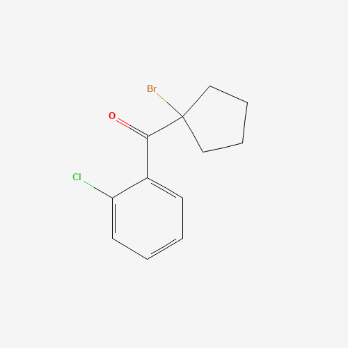 1-bromocyclopentyl-o-chlorophenyl ketone (CAS: 6740-86-9) - Chemical Structure and Molecular Formula 