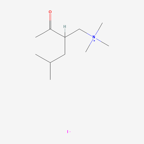 2-acetyl-4-methyl pentyl)trimethyl ammonium Iodide (CAS: 1069-62-1) - Chemical Structure and Molecular Formula 