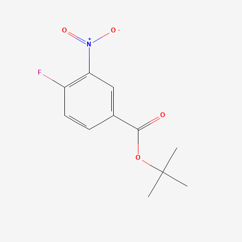 tert-butyl 4-fluoro-3-nitrobenzoate chemical structure tert-butyl 4-fluoro-3-nitrobenzoate (CAS: 579514-75-3) - Chemical Structure and Molecular Formula