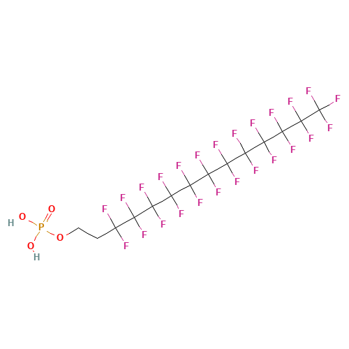 3,3,4,4,5,5,6,6,7,7,8,8,9,9,10,10,11,11,12,12,13,13,14,14,14-pentacosafluorotetradecyl dihydrogen phosphate (CAS: 57678-07-6) - Related Chemical Product