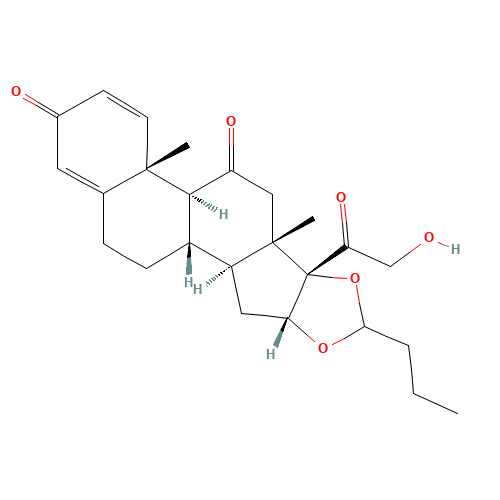 16alpha,17-[butylidenebis(oxy)]-21-hydroxypregna-1,4-diene-3,11,20-trione (CAS: 216453-74-6) - Related Chemical Product