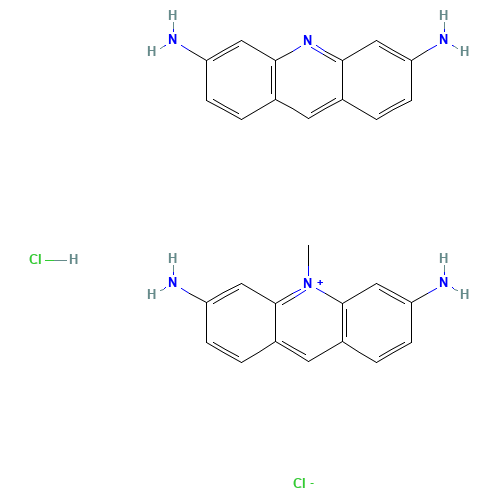 Acriflavine hydrochloride (CAS: 8063-24-9) - Chemical Structure and Molecular Formula 