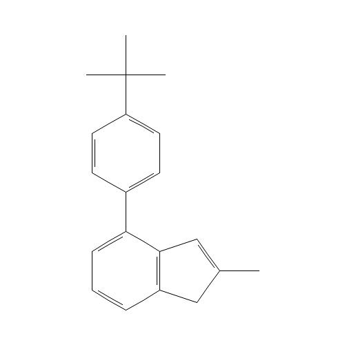 4-(4-tert-butylphenyl)-2-Methylindene (CAS: 213381-88-5) - Chemical Structure and Molecular Formula 