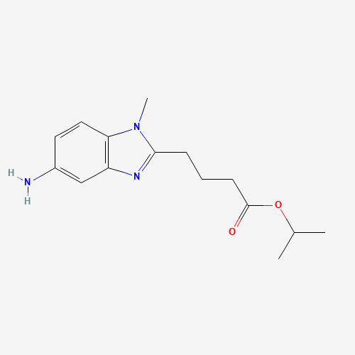 isopropyl 4-(5-amino-1-methyl-1H-benzo[d]imidazol-2-yl)butanoate (CAS: 1313020-26-6) - Chemical Structure and Molecular Formula 