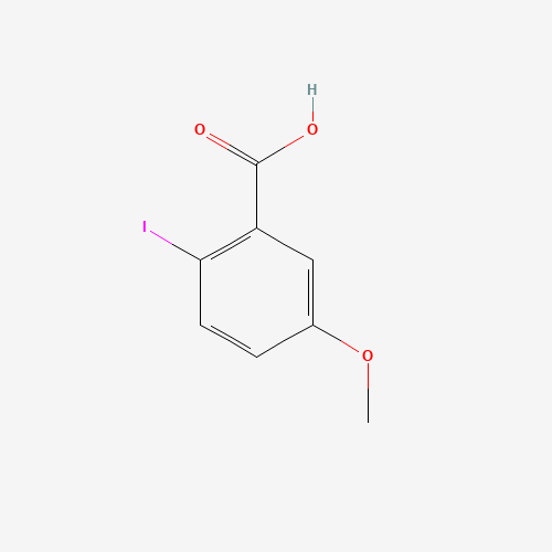 2-IODO-5-METHOXYBENZOIC ACID (CAS: 54413-93-3) - Chemical Structure and Molecular Formula 