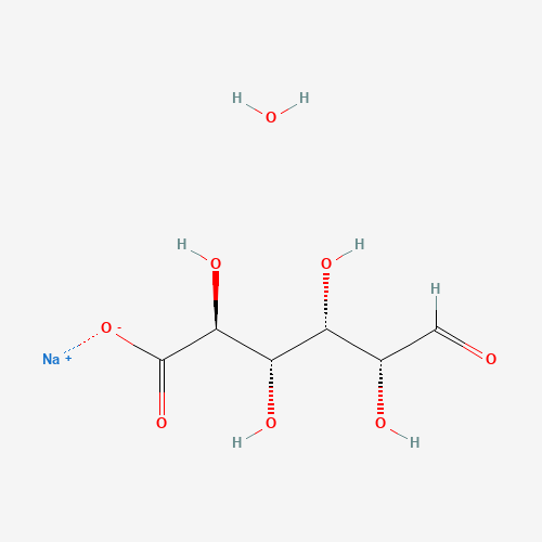 D-Glucuronic acid sodium salt hydrate (CAS: 207300-70-7) - Chemical Structure and Molecular Formula 