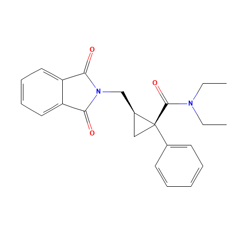 (1S,2R)-2-[(1,3-dioxoisoindol-2-yl)methyl]-N,N-diethyl-1-phenylcyclopropane-1-carboxamide (CAS: 1237261-65-2) - Related Chemical Product