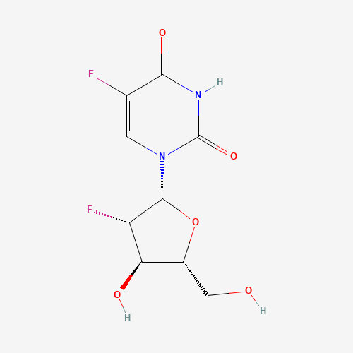 5-fluoro-1-[(2R,3S,4R,5R)-3-fluoro-4-hydroxy-5-(hydroxymethyl)oxolan-2-yl]pyrimidine-2,4-dione (CAS: 69123-95-1) - Related Chemical Product