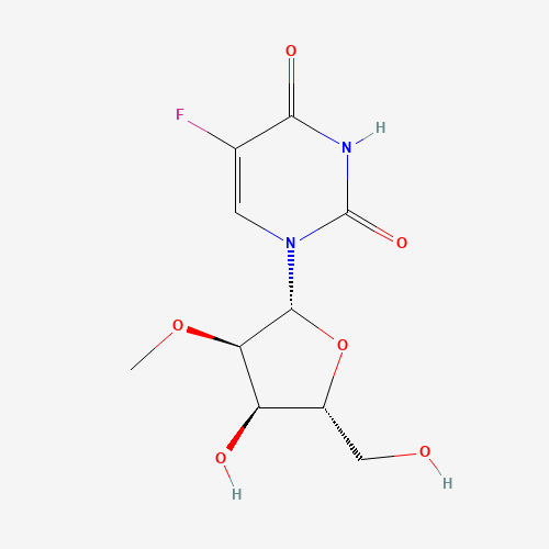 5-fluoro-1-[(2R,3R,4R,5R)-4-hydroxy-5-(hydroxymethyl)-3-methoxyoxolan-2-yl]pyrimidine-2,4-dione (CAS: 61671-80-5) - Related Chemical Product