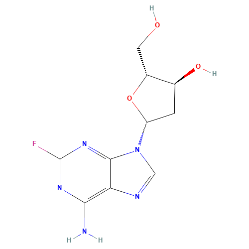 (2R,3S,5R)-5-(6-amino-2-fluoropurin-9-yl)-2-(hydroxymethyl)oxolan-3-ol (CAS: 21679-12-9) - Related Chemical Product