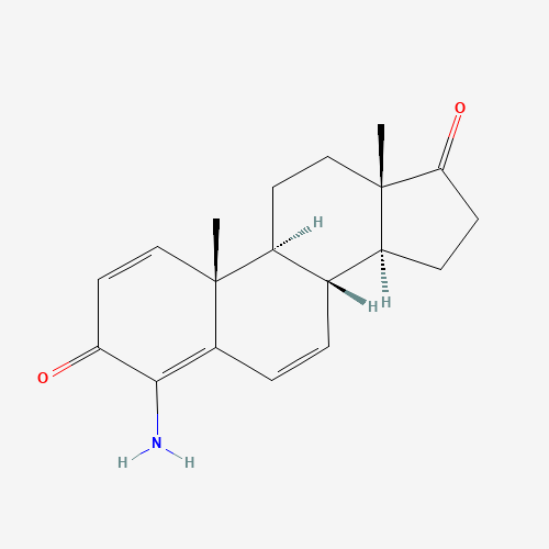 Minamestane (CAS: 105051-87-4) - Chemical Structure and Molecular Formula 