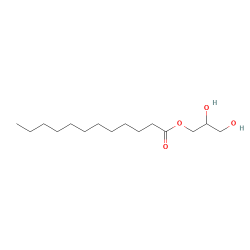 MONOLAURIN (CAS: 27215-38-9) - Chemical Structure and Molecular Formula 