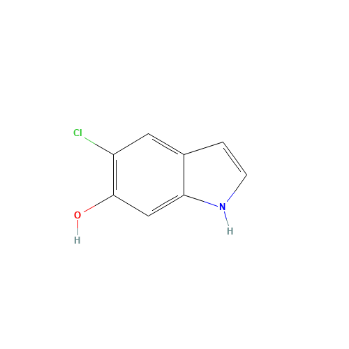 5-chloro-1H-indol-6-ol (CAS: 1227599-37-2) - Chemical Structure and Molecular Formula 