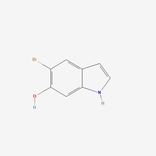 5-bromo-1H-indol-6-ol (CAS: 1227600-47-6) - Chemical Structure and Molecular Formula 