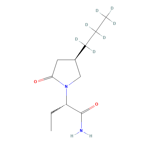 (2S)-2-[(4S)-4-(1,1,2,2,3,3,3-heptadeuteriopropyl)-2-oxopyrrolidin-1-yl]butanamide (CAS: 1202896-51-2) - Related Chemical Product