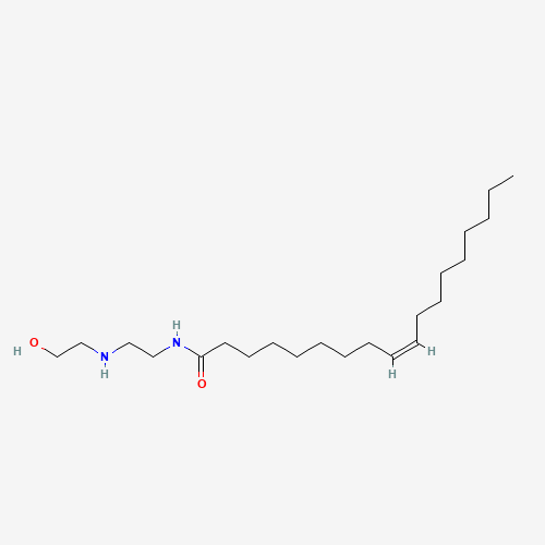 N-[2-[(2-hydroxyethyl)amino]ethyl]oleamide (CAS: 5839-65-6) - Chemical Structure and Molecular Formula 