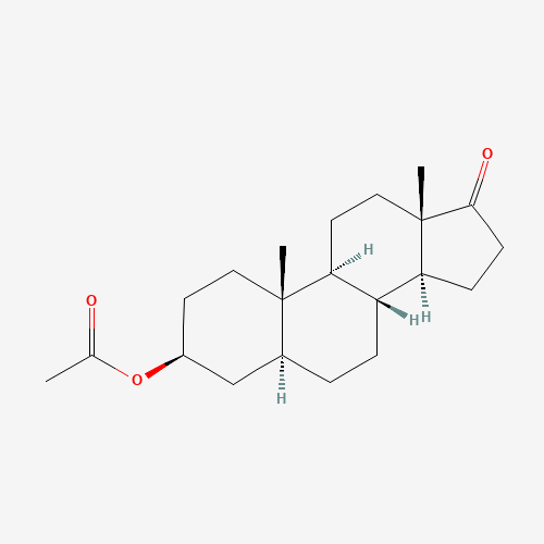 Epiandrosterone acetate (CAS: 1239-31-2) - Chemical Structure and Molecular Formula 