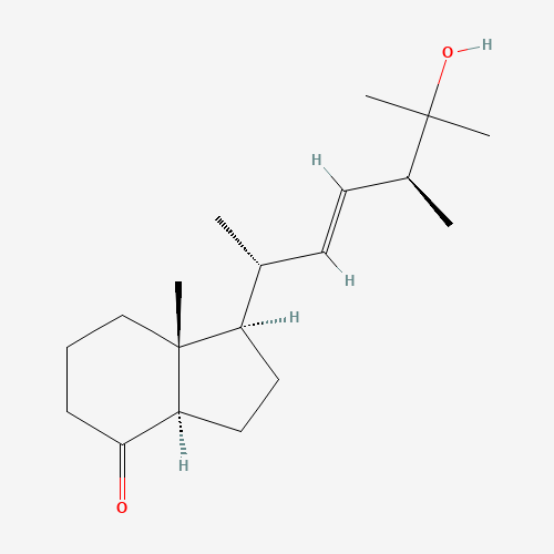 (1R,3aR,7aR)-1-[(E,2R,5S)-6-hydroxy-5,6-dimethylhept-3-en-2-yl]-7a-methyl-2,3,3a,5,6,7-hexahydro-1H-inden-4-one (CAS: 95716-68-0) - Chemical Structure and Molecular Formula 