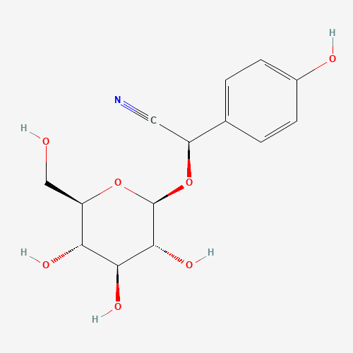 (2R)-2-(4-hydroxyphenyl)-2-[(2R,3R,4S,5S,6R)-3,4,5-trihydroxy-6-(hydroxymethyl)oxan-2-yl]oxyacetonitrile (CAS: 21401-21-8) - Related Chemical Product
