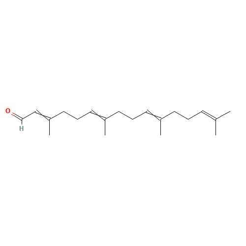 3,7,11,15-TETRAMETHYLHEXADECA-2,6,10,14-TETRAENAL (CAS: 32480-11-8) - Chemical Structure and Molecular Formula 