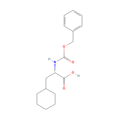 Z-3-CYCLOHEXYL-L-ALANINE (CAS: 25341-42-8) - Chemical Structure and Molecular Formula 
