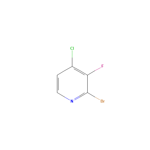 2-Bromo-4-chloro-3-fluoropyridine (CAS: 1155847-42-9) - Chemical Structure and Molecular Formula 