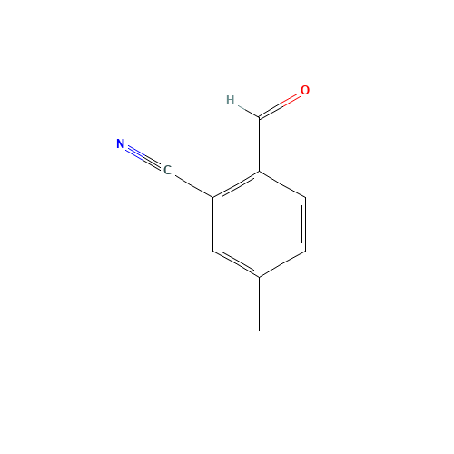 2-formyl-5-methylbenzonitrile (CAS: 27613-33-8) - Chemical Structure and Molecular Formula 