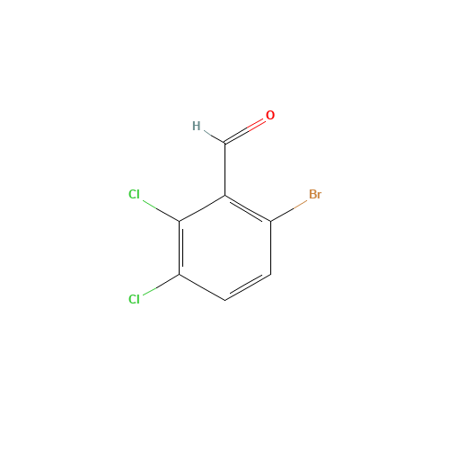 6-Bromo-2,3-dichlorobenzaldehyde (CAS: 945999-86-0) - Chemical Structure and Molecular Formula 