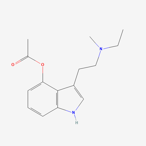 4-Acetoxyethylmethyltryptamine (CAS: 1445751-40-5) - Chemical Structure and Molecular Formula 