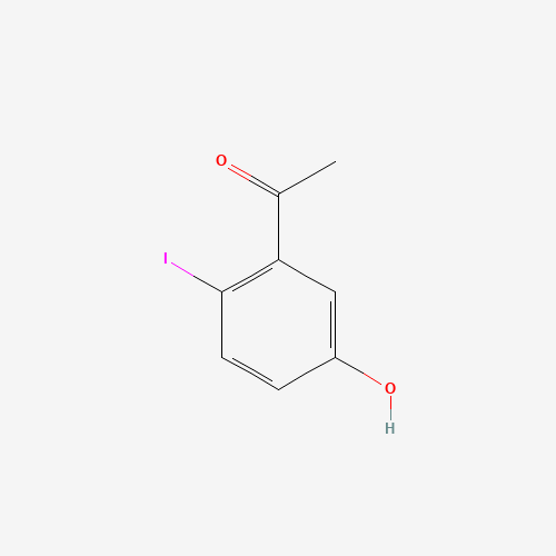 1-(5-Hydroxy-2-iodo-phenyl)-ethanone (CAS: 1823059-26-2) - Chemical Structure and Molecular Formula 