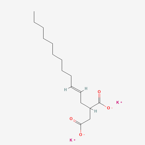 dipotassium;2-[(E)-dodec-2-enyl]butanedioate (CAS: 57170-07-7) - Chemical Structure and Molecular Formula 