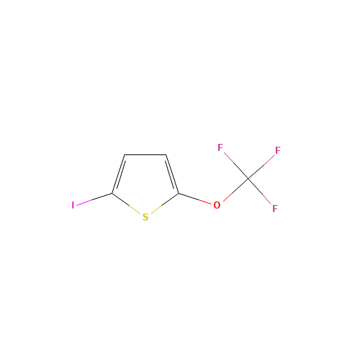 2-iodo-5-(trifluoromethoxy)thiophene (CAS: 1254174-62-3) - Chemical Structure and Molecular Formula 