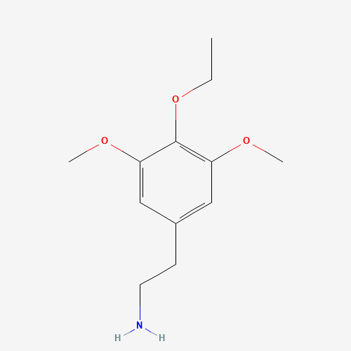 4-Ethoxy-3,5-dimethoxybenzeneethanamine (CAS: 39201-82-6) - Chemical Structure and Molecular Formula 