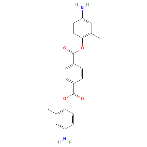 bis(4-amino-2-methylphenyl) benzene-1,4-dicarboxylate (CAS: 958649-84-8) - Chemical Structure and Molecular Formula 