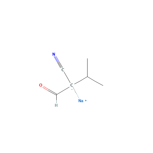 3,3-Dimethyl-2-formyl propionitrile sodium salt (CAS: 478148-95-7) - Chemical Structure and Molecular Formula 