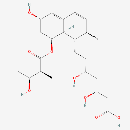 3''-(R)-Hydroxypravastatin (CAS: 136657-41-5) - Chemical Structure and Molecular Formula 