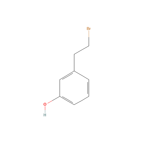 3-(2-Bromoethyl)phenol (CAS: 52059-50-4) - Chemical Structure and Molecular Formula 