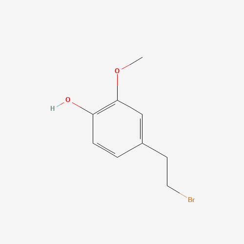 4-(2-bromoethyl)-2-methoxyphenol (CAS: 164788-88-9) - Chemical Structure and Molecular Formula 
