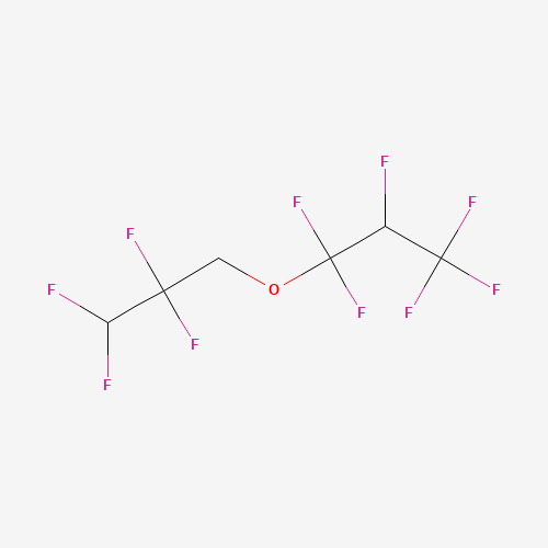 1,1,1,2,3,3-hexafluoro-3-(2,2,3,3-tetrafluoropropoxy)propane (CAS: 65064-78-0) - Chemical Structure and Molecular Formula 