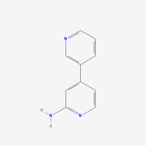 3,4'-BIPYRIDIN-2'-AMINE (CAS: 865604-20-2) - Chemical Structure and Molecular Formula 
