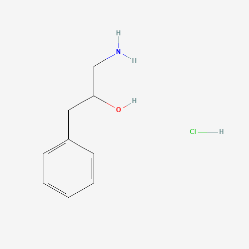 1-AMINO-2-HYDROXY-3-PHENYLPROPANE HCL (CAS: 22820-51-5) - Chemical Structure and Molecular Formula 