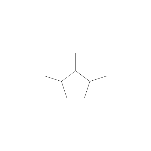 (1α,2α,3α)-1,2,3-Trimethylcyclopentane (CAS: 2613-69-6) - Chemical Structure and Molecular Formula 