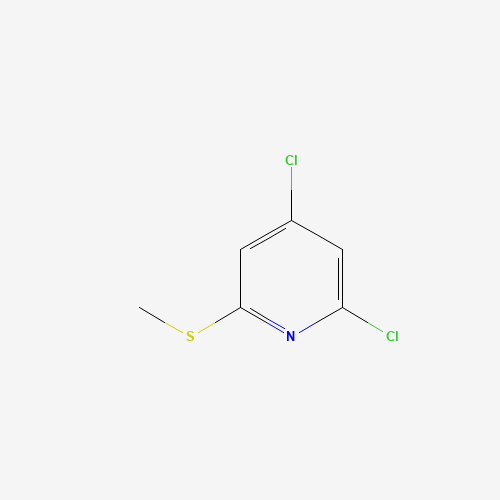 2,4-Dichloro-6-(methylsulfanyl)pyridine (CAS: 86634-72-2) - Chemical Structure and Molecular Formula 