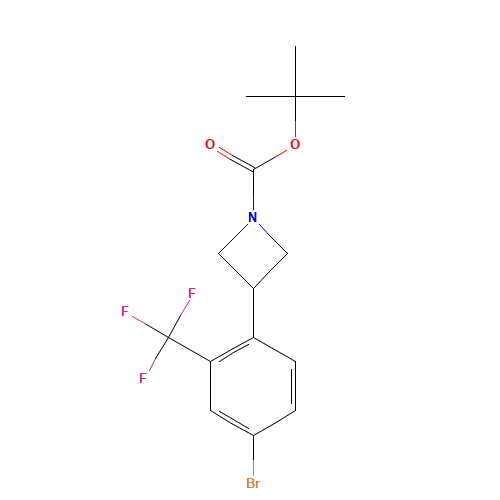 1-((l1-methyl)(l1-oxidanyl)boranyl)-3-(4-bromo-2-(trifluoromethyl)phenyl)azetidine (CAS: 2222935-73-9) - Related Chemical Product
