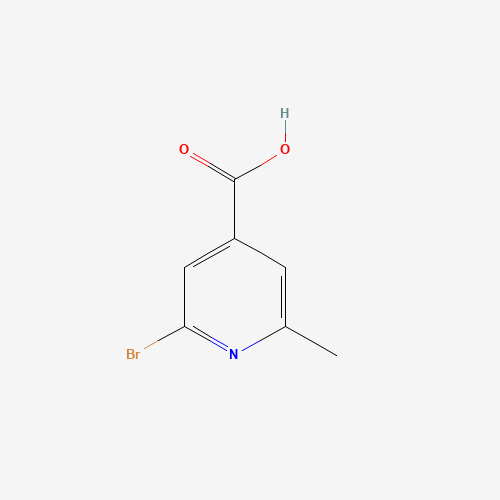 2-bromo-6-methylpyridine-4-carboxylic acid (CAS: 25462-84-4) - Chemical Structure and Molecular Formula 