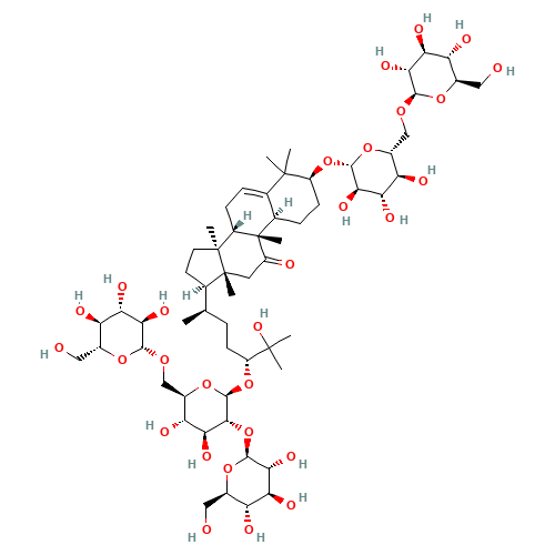 11-oxo-Mogroside V (CAS: 126105-11-1) - Chemical Structure and Molecular Formula 